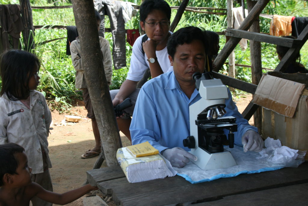 Mobile malaria testing, Cambodia