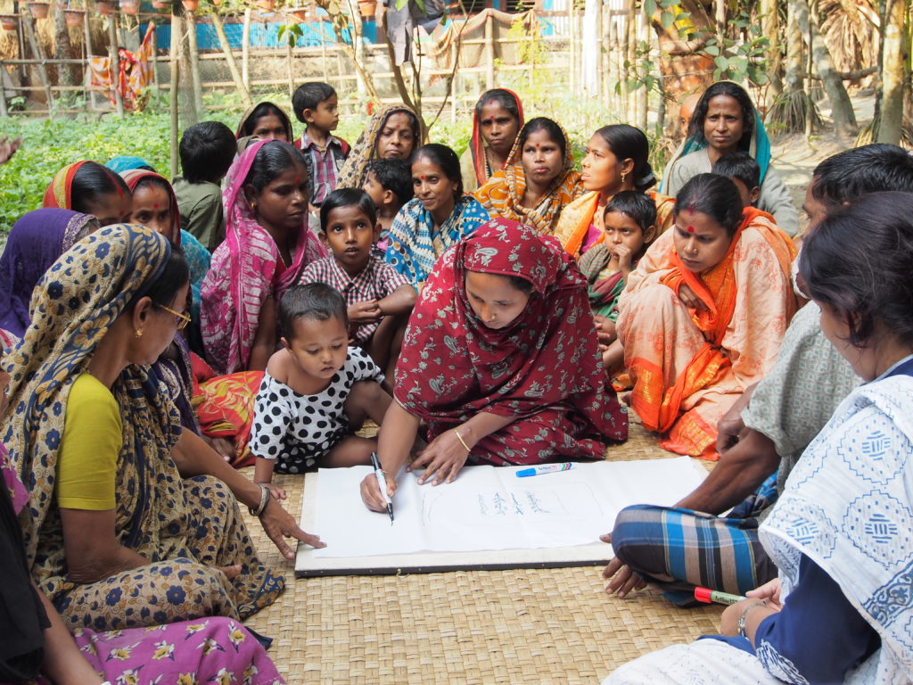 Participatory Rural Appraisals mapping exercise in Bangladesh